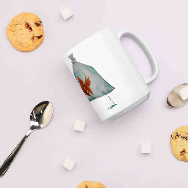 Goldfish in a Bag Mug