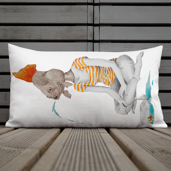 Fish People Premium Pillow