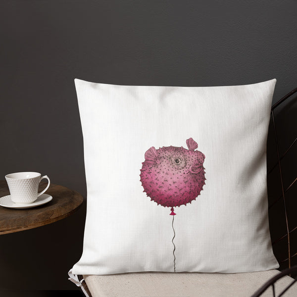 Puffie Balloon Throw (Red) Premium Pillow