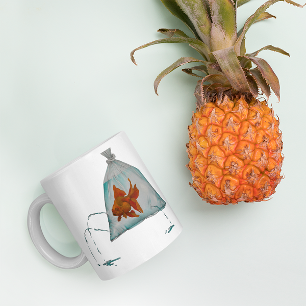 Goldfish in a Bag Mug
