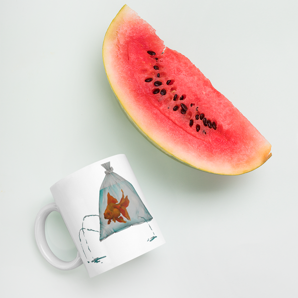 Goldfish in a Bag Mug