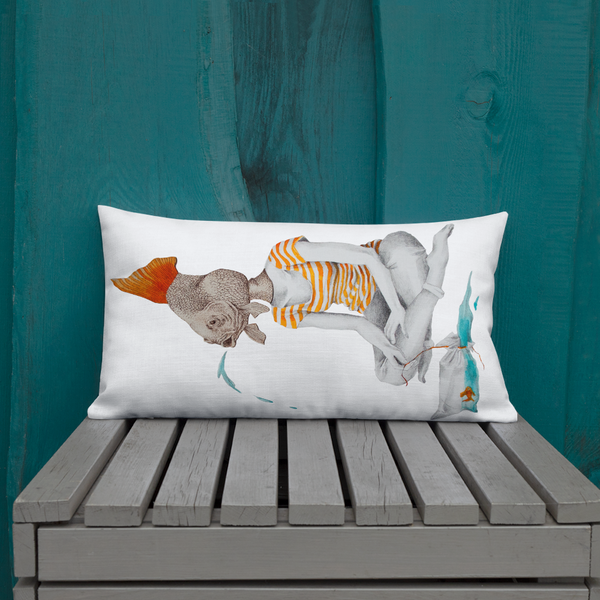 Fish People Premium Pillow