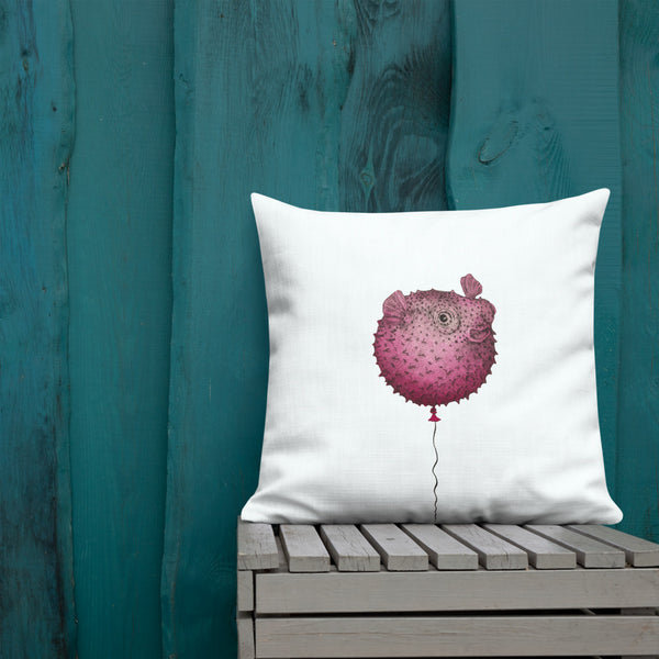 Puffie Balloon Throw (Red) Premium Pillow