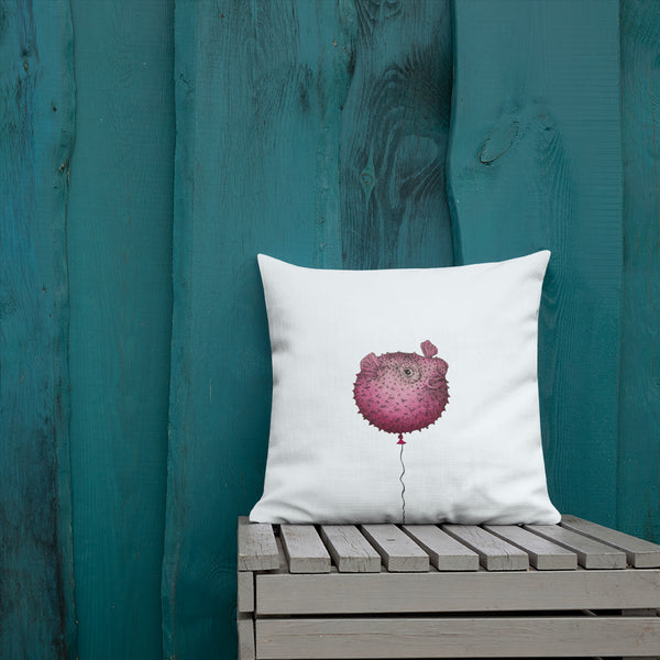 Puffie Balloon Throw (Red) Premium Pillow