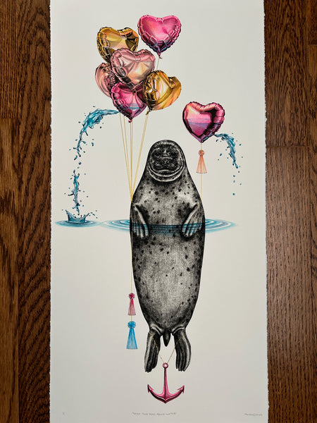 Keep Your Head Above Water - 11 x 21