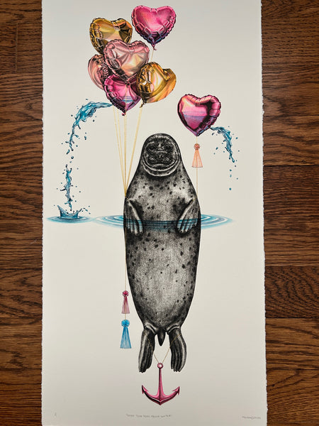 Keep Your Head Above Water - 11 x 21