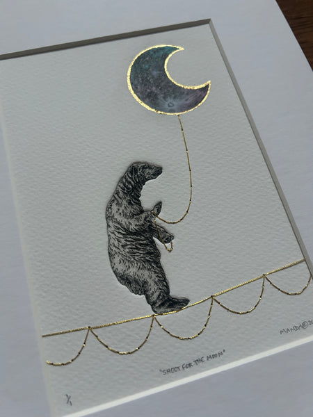 Shoot for the Moon - 5x7