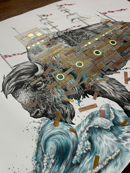 Don't Give Up The Ship - 36 x 46