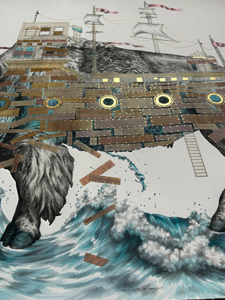 Don't Give Up The Ship - 36 x 46