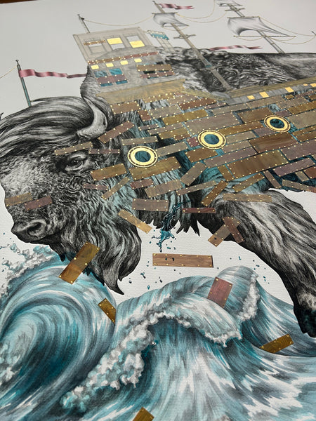 Don't Give Up The Ship - 36 x 46