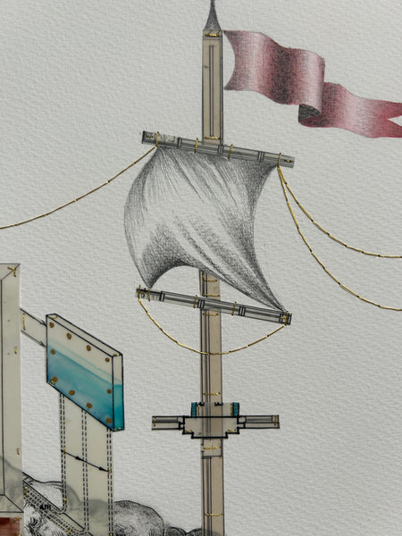 Don't Give Up The Ship - 36 x 46