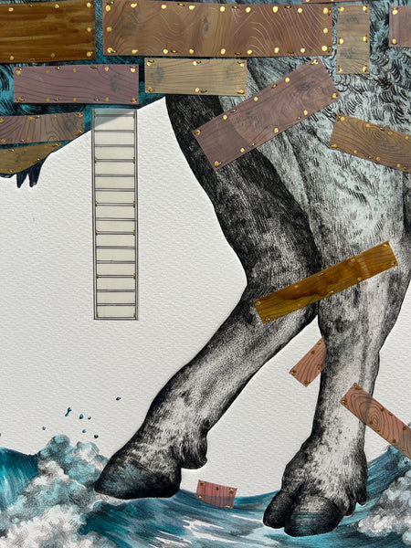 Don't Give Up The Ship - 36 x 46