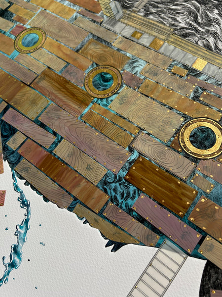 Don't Give Up The Ship - 36 x 46