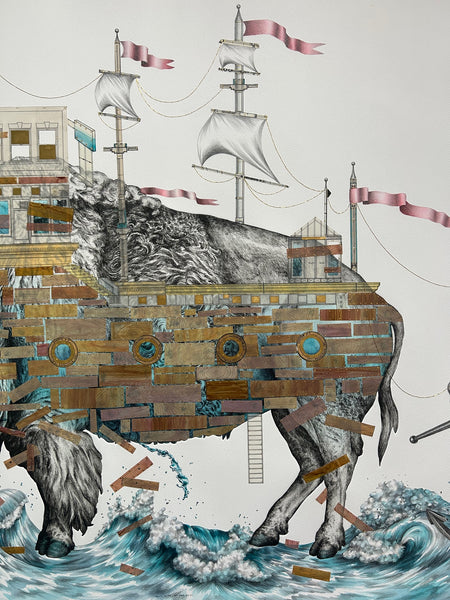 Don't Give Up The Ship - 36 x 46