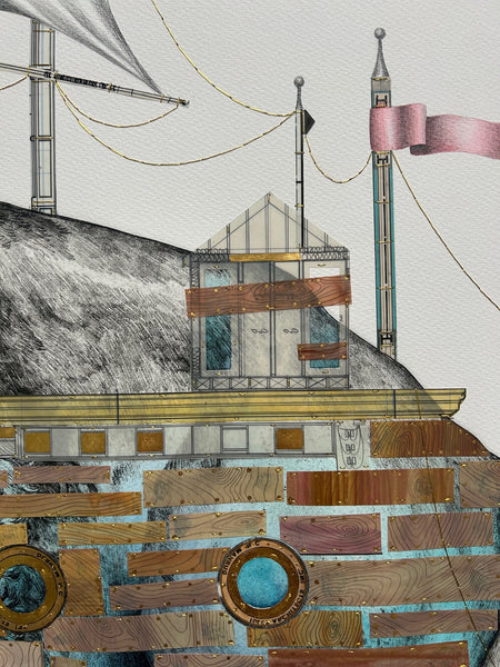 Don't Give Up The Ship - 36 x 46