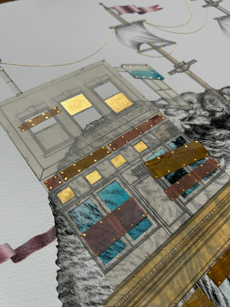 Don't Give Up The Ship - 36 x 46