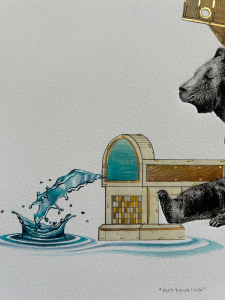 Outpouring - 12 x 15