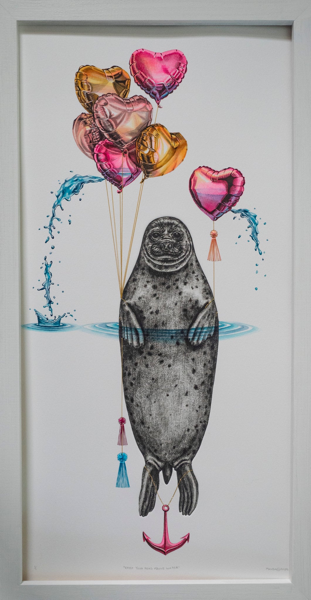 Keep Your Head Above Water - 11 x 21