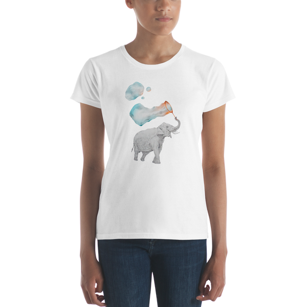 Elephant with Bubbles Women's short sleeve t-shirt