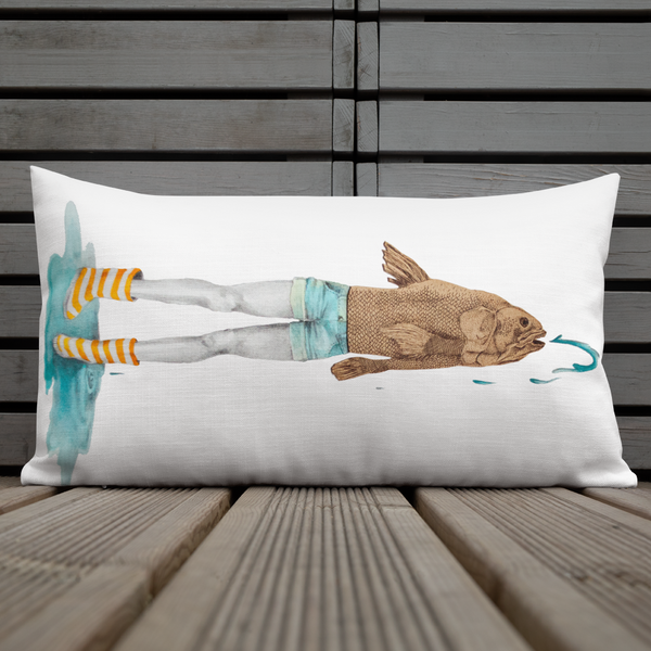 Fish People Premium Pillow