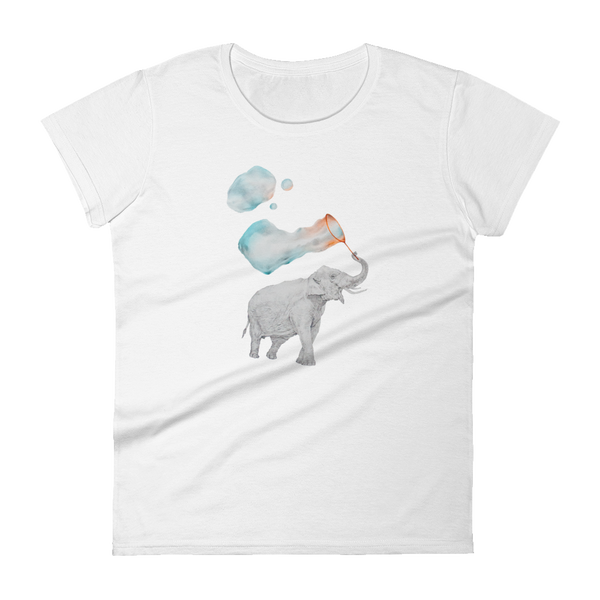 Elephant with Bubbles Women's short sleeve t-shirt