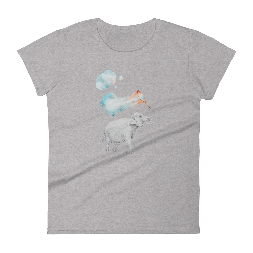 Elephant with Bubbles Women's short sleeve t-shirt