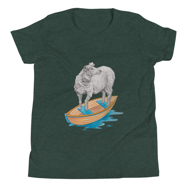 Sheep in a Boat Youth Short Sleeve T-Shirt