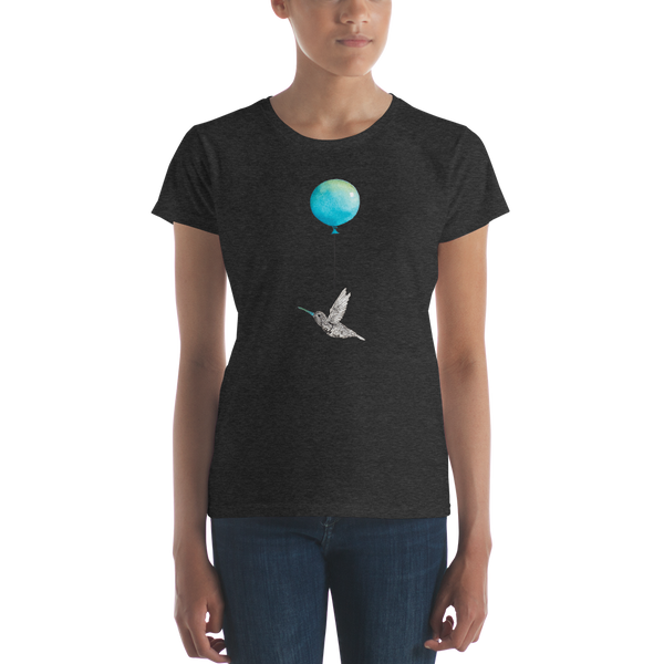 Hummingbird with Balloon Women's short sleeve t-shirt