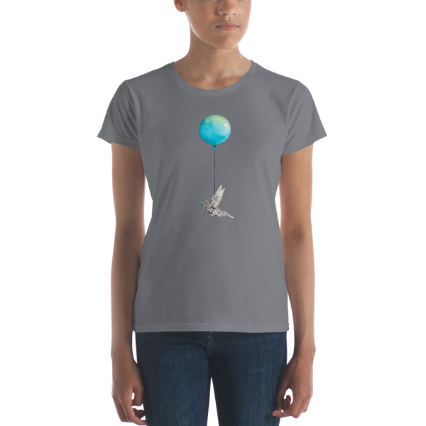 Hummingbird with Balloon Women's short sleeve t-shirt